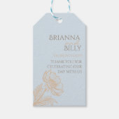 ミニマルフローラ結婚式の引き出物ラベル ギフトタグ (正面)