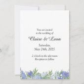 ミニマルフローラ結婚式招待状 招待状 (正面)