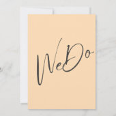 ミニマルフローラ結婚式招待状 招待状 (裏面)