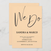 ミニマルフローラ結婚式招待状 招待状 (正面/裏面)