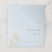 ミニマルフローラ結婚折り畳み座席表 プレイスカード (外部開封)