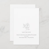 ミニマルフローラ行スケッチ日付カードの保存 (正面/裏面)