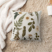 ミニマルフローラ装飾用クッション クッション (ブランケット)