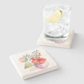 ミニマルフローラ ストーンコースター (横)