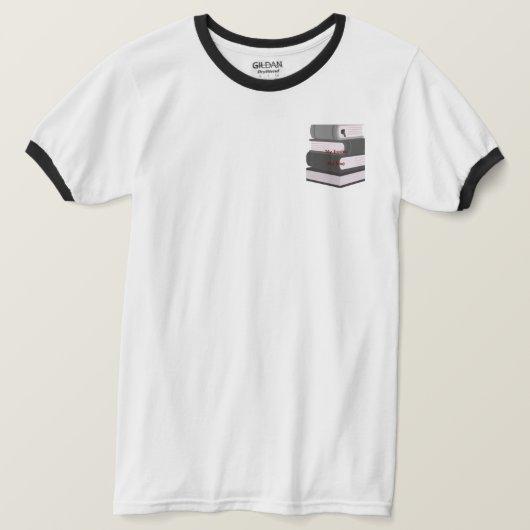 ミニマルブックアート Tシャツ (デザイン正面)