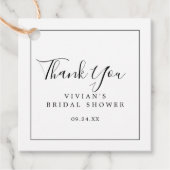 ミニマルブライダルシャワーありがとう フェイバータグ (正面)