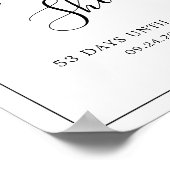 ミニマルブライダルシャワーへようこそ ポスター (角)