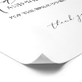 ミニマルブライダルシャワーアドバイスカード記号 ポスター (角)