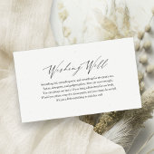 ミニマルブライダルシャワーウィッシングウェル挿入 エンクロージャーカード