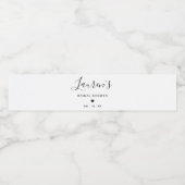 ミニマルブライダルシャワーウォーターボトルラベル ペットボトルラベル (シングルラベル)