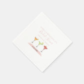 ミニマルブライダルシャワーカクテルパーティー紙 スタンダードカクテルナプキン (角)