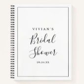 ミニマルブライダルシャワーギフトリスト ノートブック (正面)