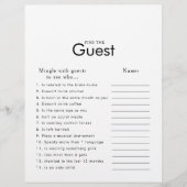 ミニマルブライダルシャワーゲストゲームを検索 (正面)