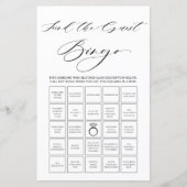 ミニマルブライダルシャワーゲストビンゴゲームを検索 (正面)