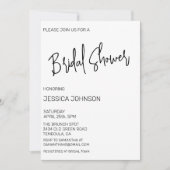 ミニマルブライダルシャワーシンプル 招待状 (正面)