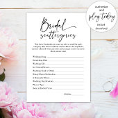 ミニマルブライダルシャワースキャッタゴリズゲーム 招待状