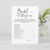 ミニマルブライダルシャワースキャッタゴリズゲーム 招待状 (スタンド正面)