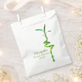 ミニマルブライダルシャワースパイラルラッキー竹FAV フェイバーバッグ (クリップ留めされた状態)