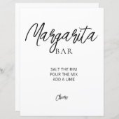ミニマルブライダルシャワーマルガリタサイン (正面/裏面)