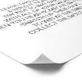 ミニマルブライダルシャワーリングや輪ゲームウェディングパーティー ポスター (角)