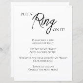 ミニマルブライダルシャワーリングや輪ゲーム (正面/裏面)