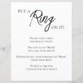 ミニマルブライダルシャワーリングや輪ゲーム (正面)