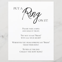 ミニマルブライダルシャワーリングや輪ゲーム