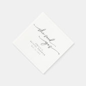 ミニマルブライダルシャワー彼女はYesナプキンスと言った スタンダードカクテルナプキン (角)