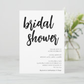 ミニマルブライダルシャワー招待状 招待状 (スタンド正面)