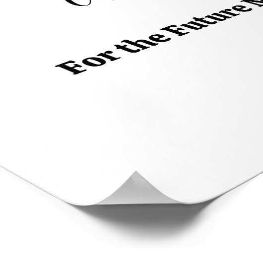 ミニマルブライダルシャワー推測アドバイスとアドバイス ポスター (角)