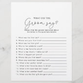 ミニマルブライダルシャワー新郎は何と言った (正面)