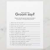 ミニマルブライダルシャワー新郎は何と言った (正面)