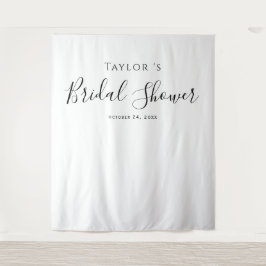ミニマルブライダルシャワー背景 タペストリー