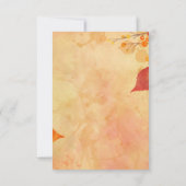 ミニマルブラウンエレガンスウェディング 出欠カード (裏面)