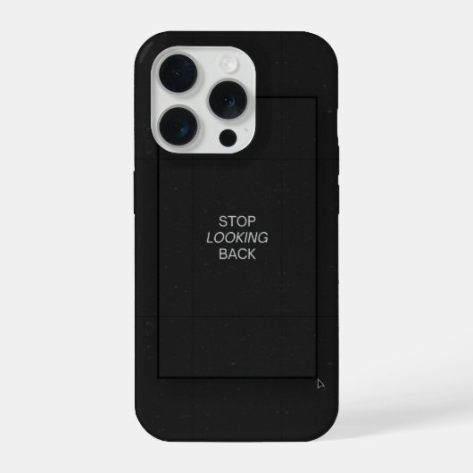 ミニマルブラックアート引用スマホケース iPhoneケース (裏面)