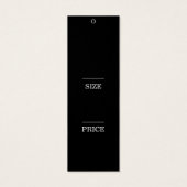 ミニマルブラックモダンビジつるネスラベル (裏面)
