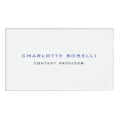 ミニマルプロフェッショナルあなたの名前のタイトルプロフェッショナル 名札 (正面)