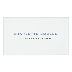 ミニマルプロフェッショナルあなたの名前のタイトルプロフェッショナル 名札