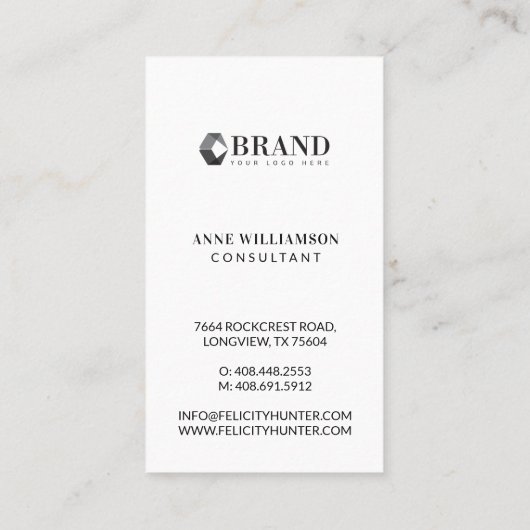 ミニマルプロフェッショナルの写真とロゴ 名刺