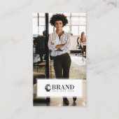 ミニマルプロフェッショナルの写真とロゴ 名刺 (正面)