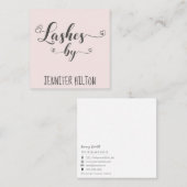 ミニマルプロフェッショナルの点字ハート スクエア名刺 (正面/裏面)