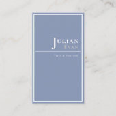 ミニマルプロフェッショナルほこりっぽいブルーヘルスケア 名刺 (正面)