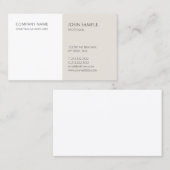 ミニマルプロフェッショナルエレガントテンプレート 名刺 (正面/裏面)