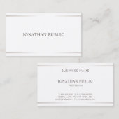 ミニマルプロフェッショナルエレガントデザイン平野 名刺 (正面/裏面)