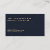 ミニマルプロフェッショナルクラシックロゴ 名刺 (正面)