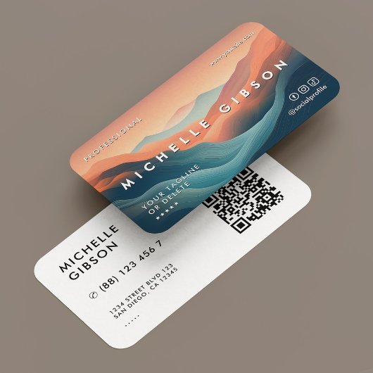 ミニマルプロフェッショナルクリエイティブデザイナーブライト 名刺