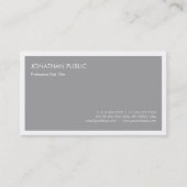 ミニマルプロフェッショナルグエレガントレイテンプレート 名刺 (正面)