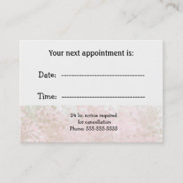 ミニマルプロフェッショナルスペシャリストアポイントメント 予約カード