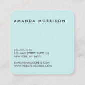 ミニマルプロフェッショナルソーシャルメディア造幣局 スクエア名刺 (裏面)