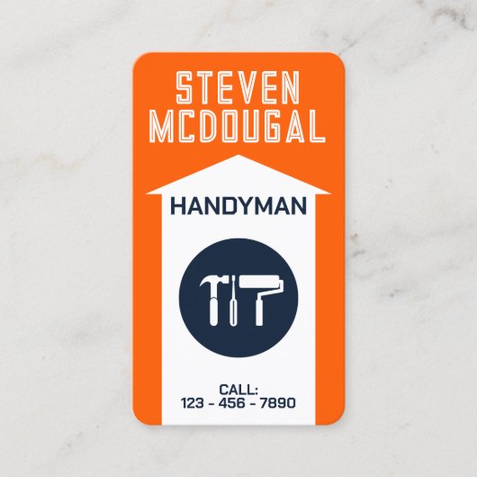 ミニマルプロフェッショナルツールのロゴ名刺 名刺 (正面)